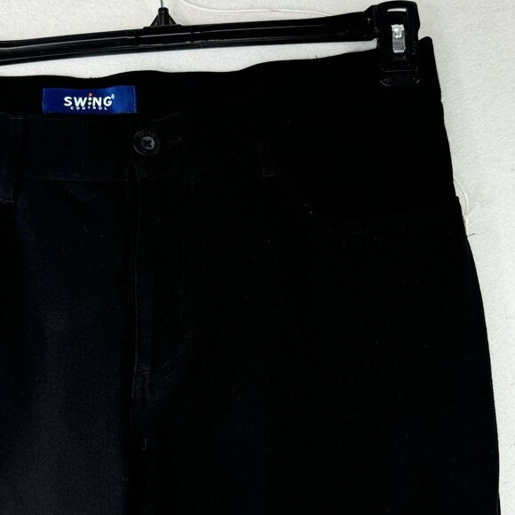 Swing Control Golf Pants Mens Size 36 X 32 Solid Black Stretchy W/ Ankle Slit - Picture 9 of 12